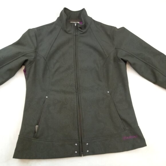Ariat Windbreaker Softshell Light Jacket Full Zip Western Style Womens (L) - Picture 6 of 9